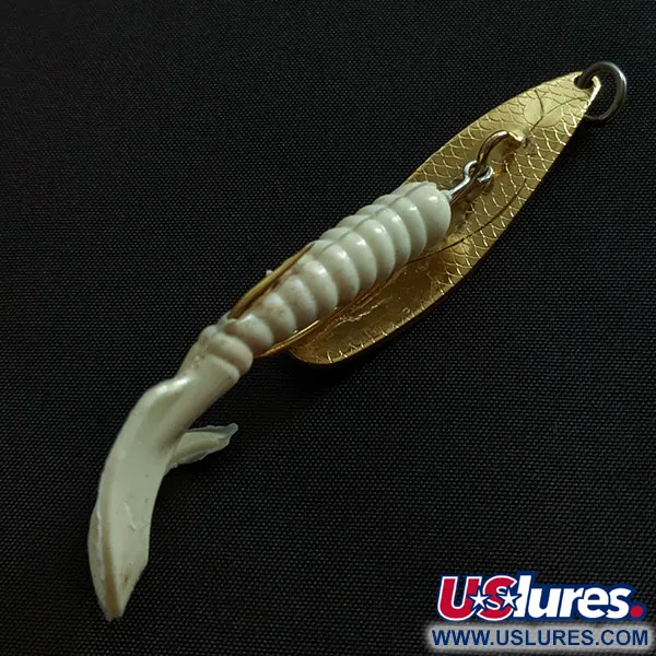 Vintage   Mepps Timber Doodle 0, 1/4oz gold fishing spoon #19502