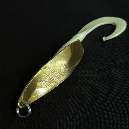 Vintage Mepps Timber Doodle 0, 1/4oz gold fishing spoon #19502