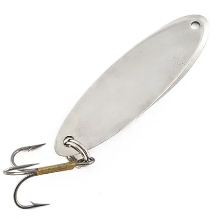 Vintage Acme Kastmaster, 3/4oz nickel/green fishing spoon #19504