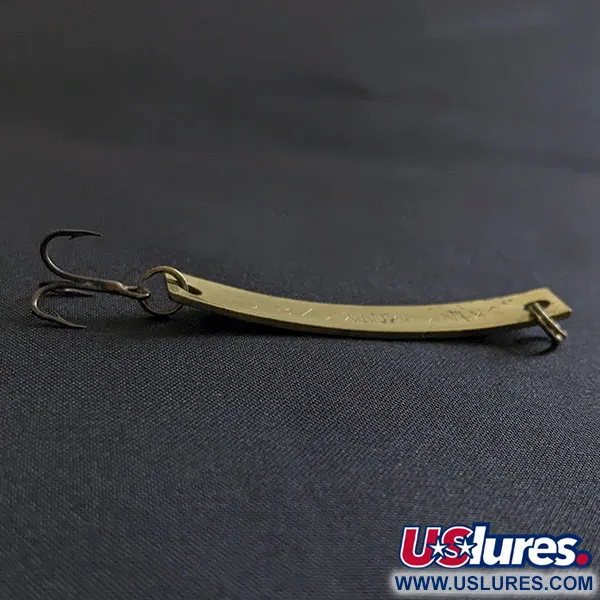 Vintage Yakima Bait Skiny-miny, 1/8oz gold fishing spoon #19507