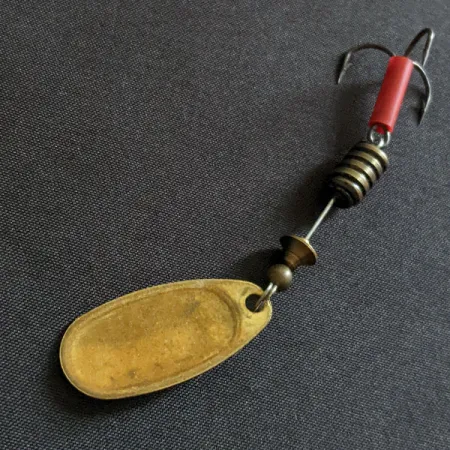 Vintage Mepps Comet 3, 1/4oz brass/red spinning lure #19519