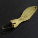 Vintage   Al's gold fish, 1/4oz brass fishing spoon #19521