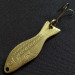 Vintage   Al's gold fish, 1/4oz brass fishing spoon #19521