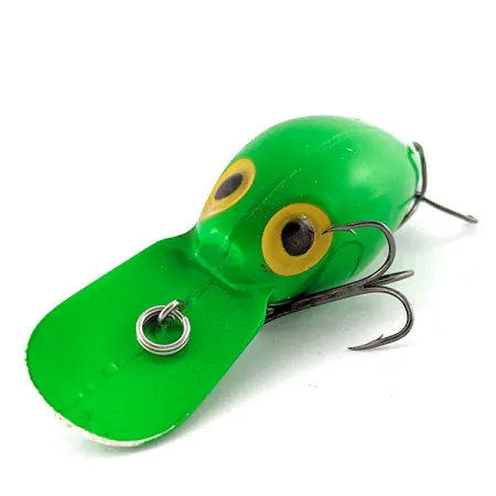 Vintage Storm Magnum Wiggle Wart​ pre Rapala, 3/4oz green fishing lure #19525