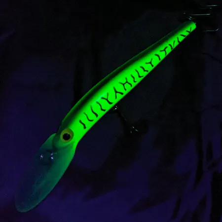 Vintage Storm Deep Thunder Stick UV, 2/3oz Fire tiger UV fishing lure #19529