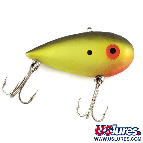 Vintage   Bomber Pinfish Hard Knock, 1/2oz yellow fishing lure #19530