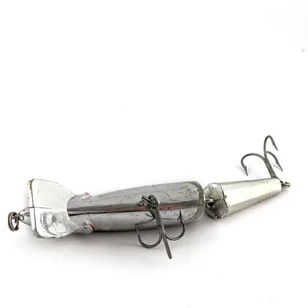 Vintage The Producers Finnigan's Minnow Jointed, 1/2oz silver fishing lure #19534