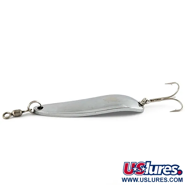 Vintage  Luhr Jensen Krocodile #5, 1 1/2oz nickel fishing spoon #19537