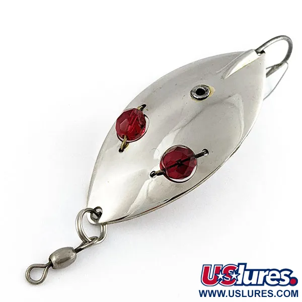 Vintage Eppinger Red Eye Wiggler Weedless, 1oz fishing spoon #19543
