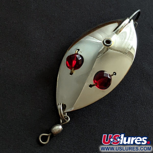 Vintage Eppinger Red Eye Wiggler Weedless, 1oz fishing spoon #19543