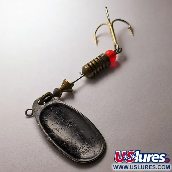 Vintage   Mepps Black Fury 4, 1/3oz black/yellow spinning lure #19551