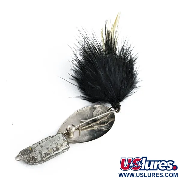 Vintage   Paul Bunyan 66, 3/16oz silver/black spinning lure #19552