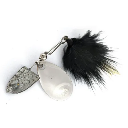 Vintage Paul Bunyan 66, 3/16oz silver/black spinning lure #19552