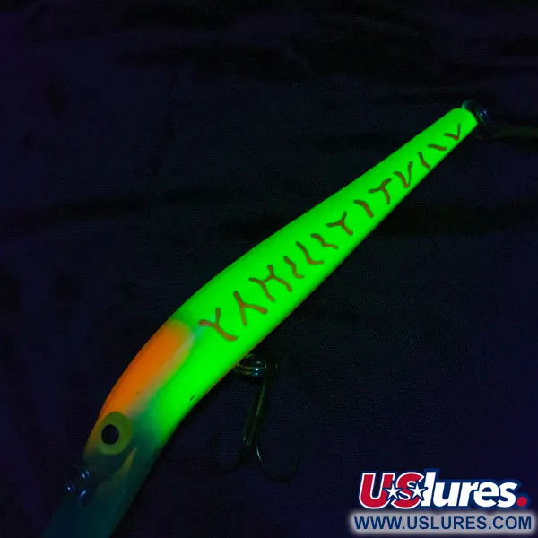 Vintage   Storm Deep Thunder Stick UV, 2/3oz Fire tiger UV fishing lure #19568