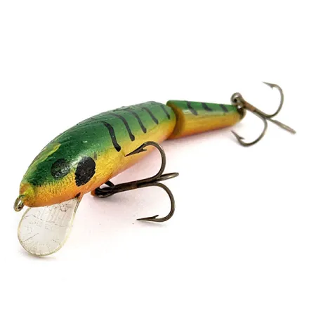 Vintage Rebel Floater Jointed, 1/4oz Fire tiger fishing lure #19570