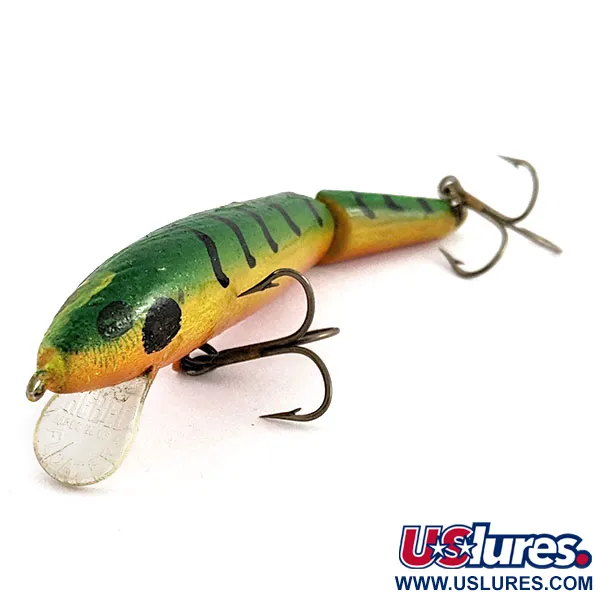 Vintage Rebel Floater Jointed, 1/4oz Fire tiger fishing lure #19570