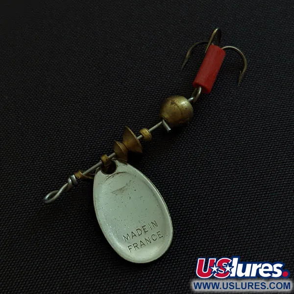 Vintage   Mepps Aglia 0, 3/32oz silver spinning lure #19574