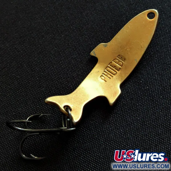 Vintage Acme Phoebe, 1/8oz Fire tiger fishing spoon #19590