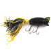 Vintage   Fred Arbogast Hula Popper, 1/3oz black fishing lure #19603