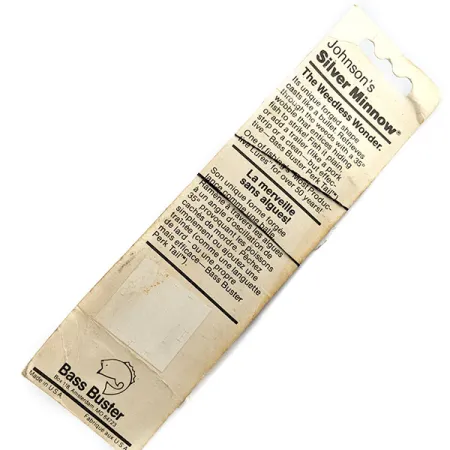 Johnson Silver Minnow, 3/4oz silver fishing spoon #19632