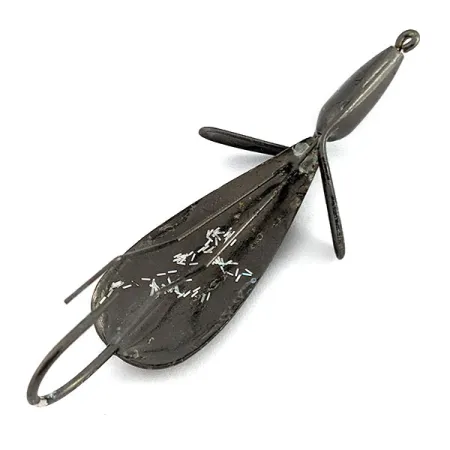 Vintage Panther Martin Weed Wing, 3/4oz black/glitter fishing spoon #19633