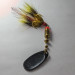 Vintage   Mepps Black Fury 3 Dressed, 1/4oz black/yellow spinning lure #19634