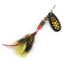 Vintage   Mepps Black Fury 3 Dressed, 1/4oz black/yellow spinning lure #19634