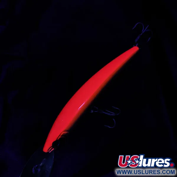 Vintage Yo-Zuri/Duel Yo-Zuri Crystal Minnow Deep Diver Floating 110, 3/5oz PK Fluorescent Pink fishing lure #19637