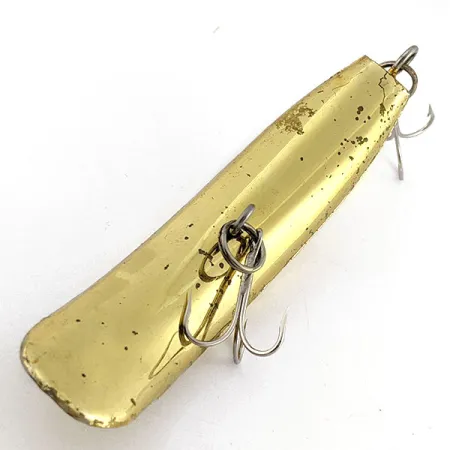 Vintage Yakima Bait Worden’s Flatfish T-50 , 3/4oz gold fishing lure #19638