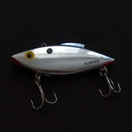 Vintage Bill Lewis Rat-L-Trap Floater, 1/3oz Chrome Blue Back fishing lure #19643