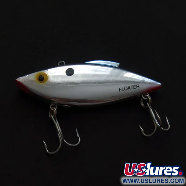 Vintage   Bill Lewis Rat-L-Trap Floater, 1/3oz Chrome Blue Back fishing lure #19643