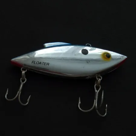 Vintage Bill Lewis Rat-L-Trap Floater, 1/3oz Chrome Blue Back fishing lure #19643