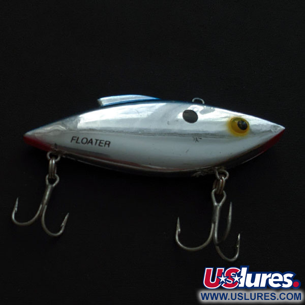 Vintage   Bill Lewis Rat-L-Trap Floater, 1/3oz Chrome Blue Back fishing lure #19643