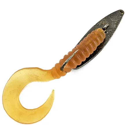 Vintage Mepps Timber Doodle 0, 1/4oz black fishing spoon #19650