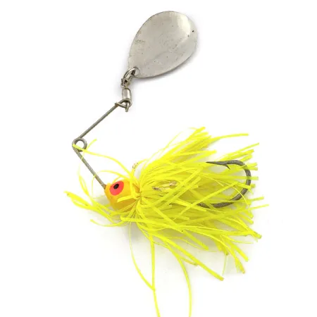 Vintage Bomber Spinnerbait, 1/4oz nickel/yellow spinning lure #19651
