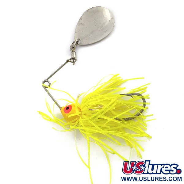 Vintage   Bomber Spinnerbait, 1/4oz nickel/yellow fishing #19651