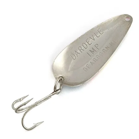 Vintage Eppinger Dardevle  Imp, 2/5oz Pearl fishing spoon #19652