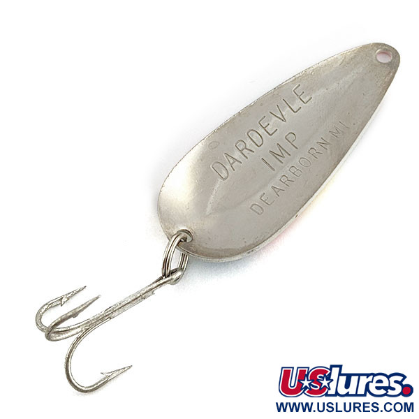Vintage  Eppinger Dardevle  Imp, 2/5oz Pearl fishing spoon #19652