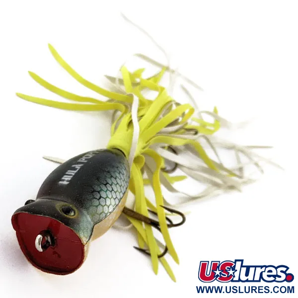 Vintage   Fred Arbogast Hula Popper, 1/4oz Perch fishing lure #19653