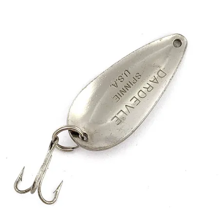 Vintage Eppinger Dardevle Spinnie, 1/3oz nickel fishing spoon #19654