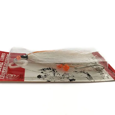 Vintage Eppinger Devle Fly , white/orange fishing #23971