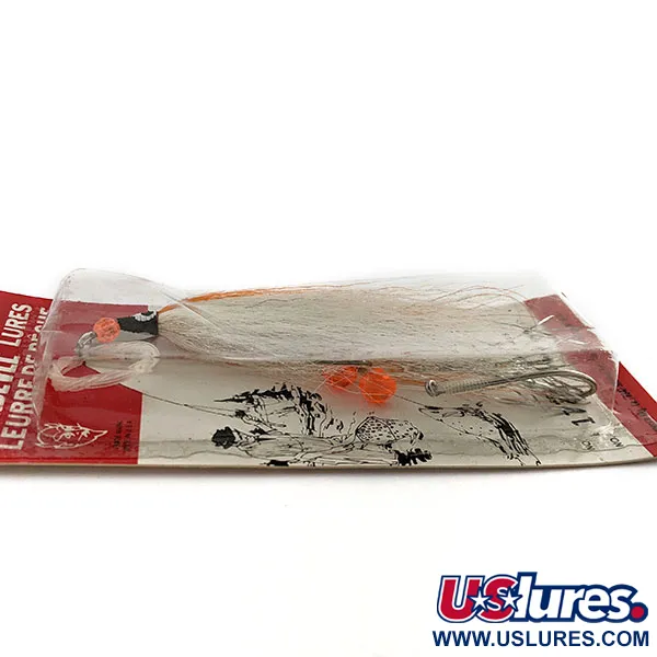   Vintage Eppinger Devle Fly ,  white/orange fishing #23971