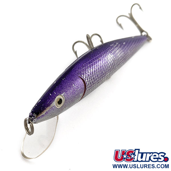 Vintage   C-B Tackle SEA-BEE, 3/5oz chrome/purple fishing lure #19656
