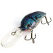 Vintage  Renosky Lures Renosky Deep Dive Honeycomb Rattl shad, 2/5oz silver/blue fishing lure #19660