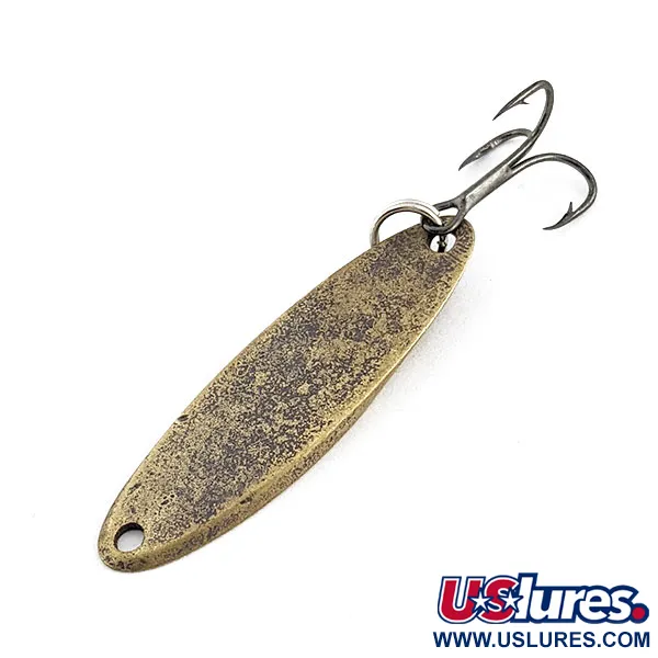 Vintage Acme Kastmaster, 1/4oz brass fishing spoon #19667