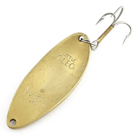 Vintage Acme Little Cleo vintage, 1/2oz brass fishing spoon #19668