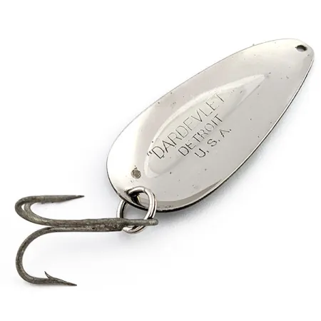 Vintage Eppinger Dardevle Dardevlet, 3/4oz Black Devle fishing spoon #19673