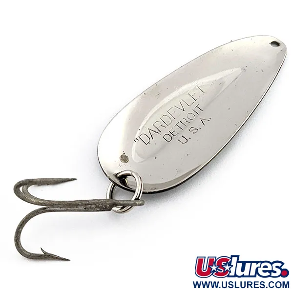 Vintage  Eppinger Dardevle Dardevlet, 3/4oz Black Devle fishing spoon #19673