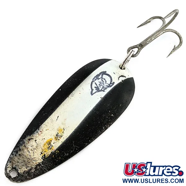 Vintage  Eppinger Dardevle Dardevlet, 3/4oz Black Devle fishing spoon #19673