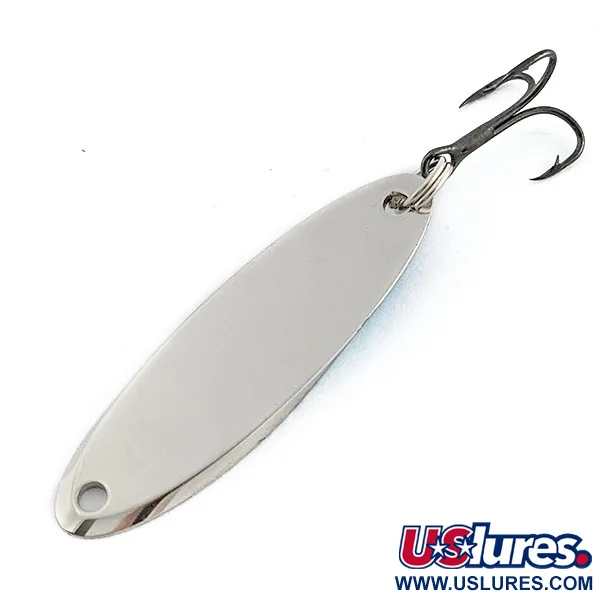 Vintage Acme Kastmaster, 1/4oz nickel/blue fishing spoon #19678